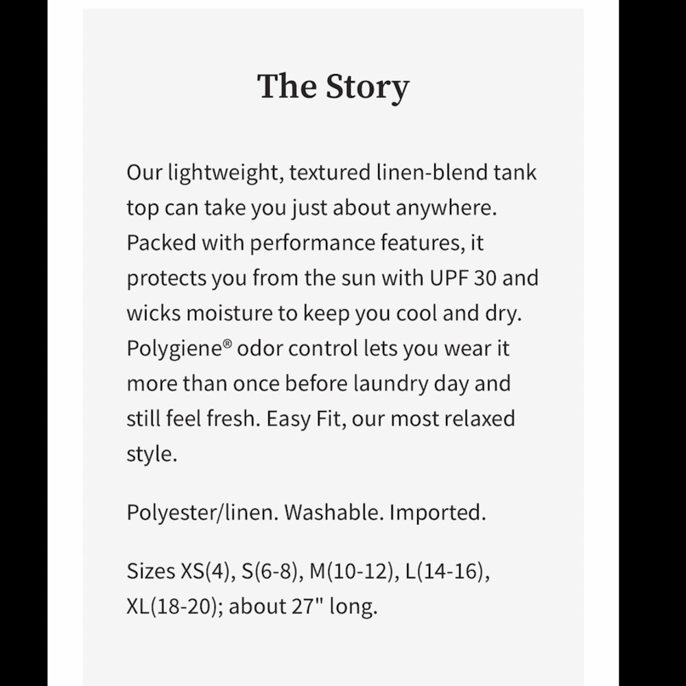 ORVIS New Horizons SPF 30 Tank - Picture 3 of 3